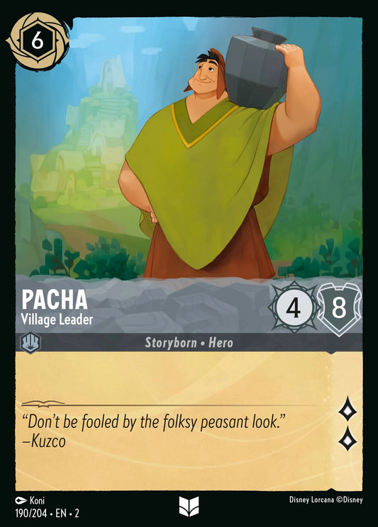 Pacha - Village Leader | Rise of the Floodborn #190 (Near Mint) | Disney Lorcana Single Australia (Near Mint)