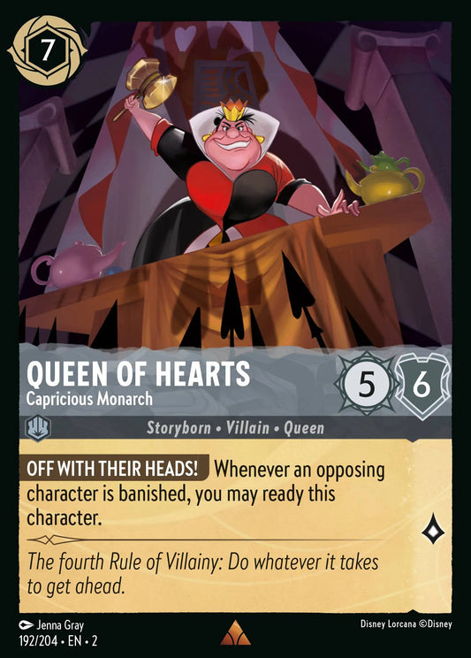 Queen of Hearts - Capricious Monarch | Rise of the Floodborn #192 (Near Mint Foil) | Disney Lorcana Single Australia (Near Mint)