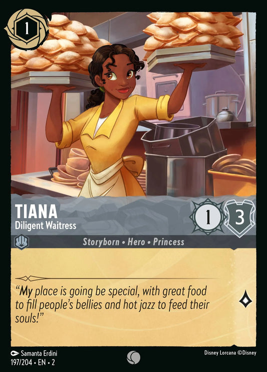 Tiana - Diligent Waitress | Rise of the Floodborn #197 (Near Mint) | Disney Lorcana Single Australia (Near Mint)