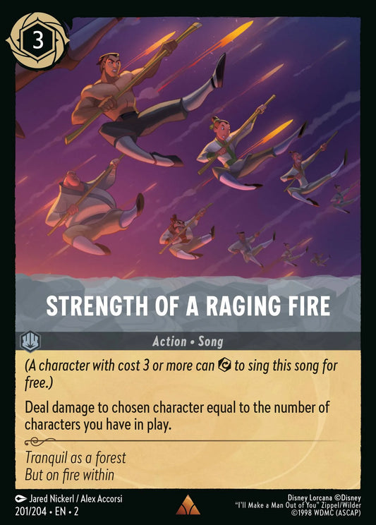 Strength of a Raging Fire | Rise of the Floodborn #201 (Near Mint) | Disney Lorcana Single Australia (Near Mint)