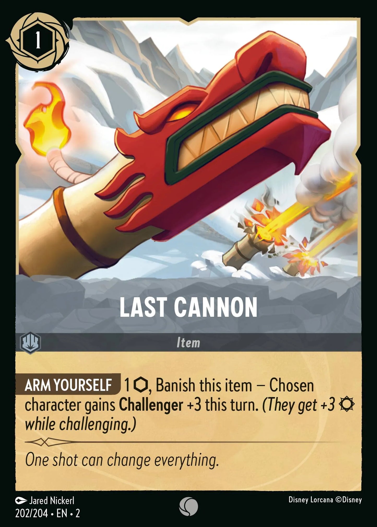 Last Cannon | Rise of the Floodborn #202 (Near Mint) | Disney Lorcana Single Australia (Near Mint)