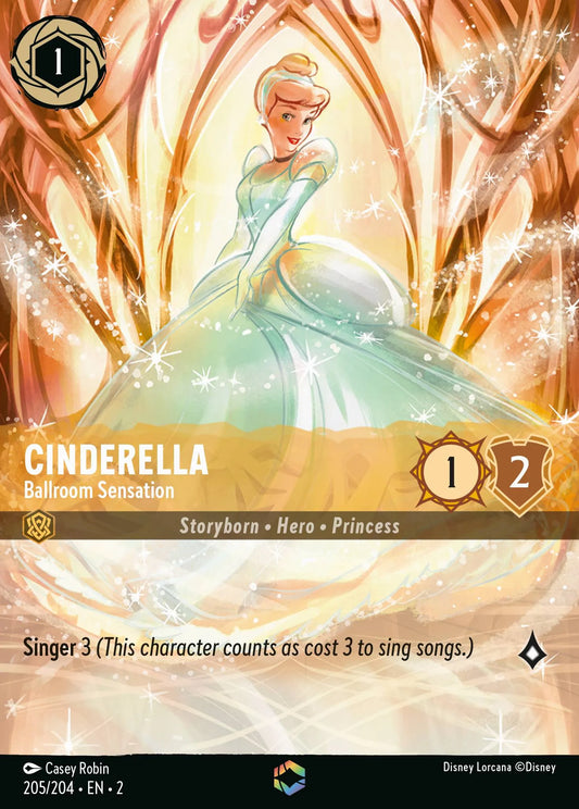 Cinderella - Ballroom Sensation | Rise of the Floodborn #205 (Near Mint) | Disney Lorcana Single Australia (Near Mint)