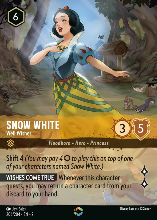 Snow White - Well Wisher | Rise of the Floodborn #206 (Near Mint) | Disney Lorcana Single Australia (Near Mint)
