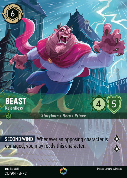 Beast - Relentless | Rise of the Floodborn #210 (Near Mint) | Disney Lorcana Single Australia (Near Mint)