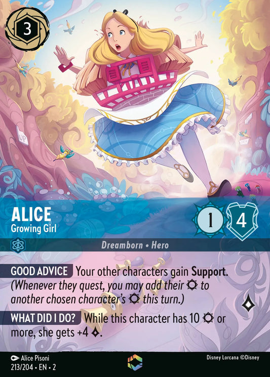 Alice - Growing Girl | Rise of the Floodborn #213 (Near Mint) | Disney Lorcana Single Australia (Near Mint)