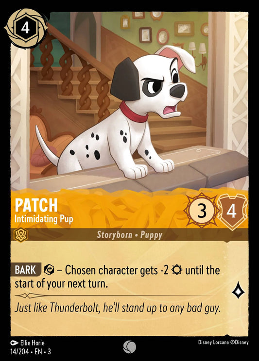 Patch - Intimidating Pup | Into the Inklands #14 (Near Mint Foil) | Disney Lorcana Single Australia (Near Mint)