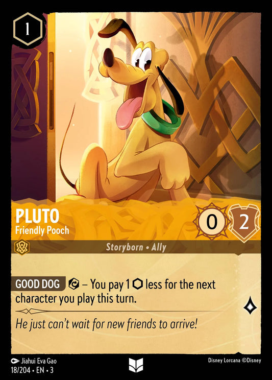 Pluto - Friendly Pooch | Into the Inklands #18 (Near Mint) | Disney Lorcana Single Australia (Near Mint)