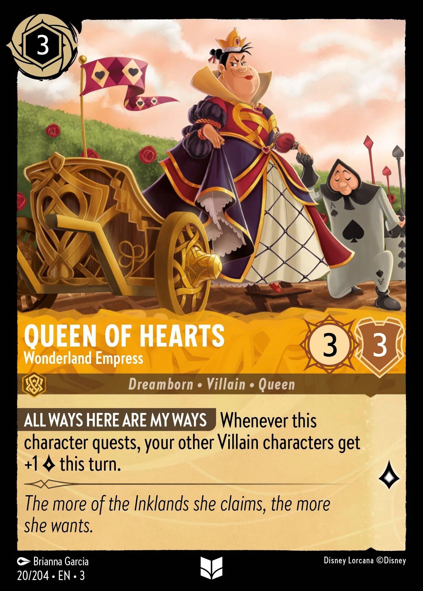 Queen of Hearts - Wonderland Empress | Into the Inklands #20 (Near Mint) | Disney Lorcana Single Australia (Near Mint)