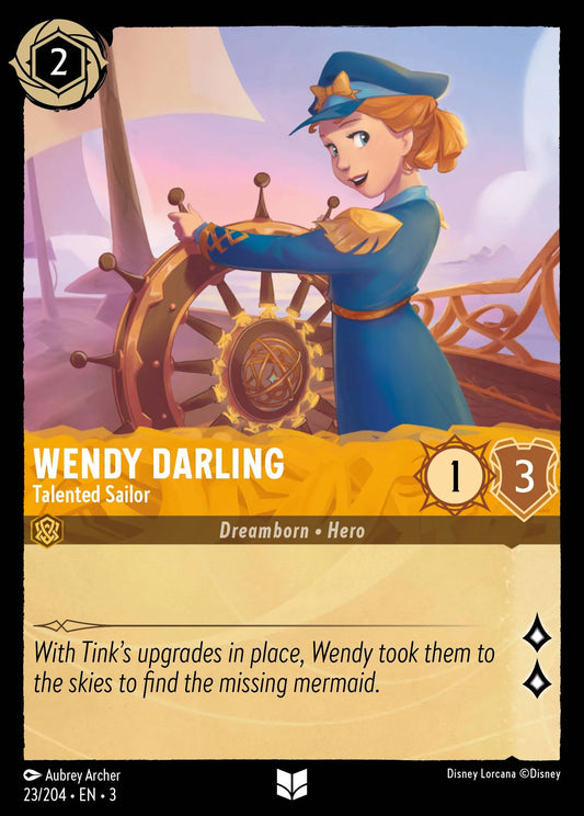 Wendy Darling - Talented Sailor | Into the Inklands #23 (Near Mint Foil) | Disney Lorcana Single Australia (Near Mint)