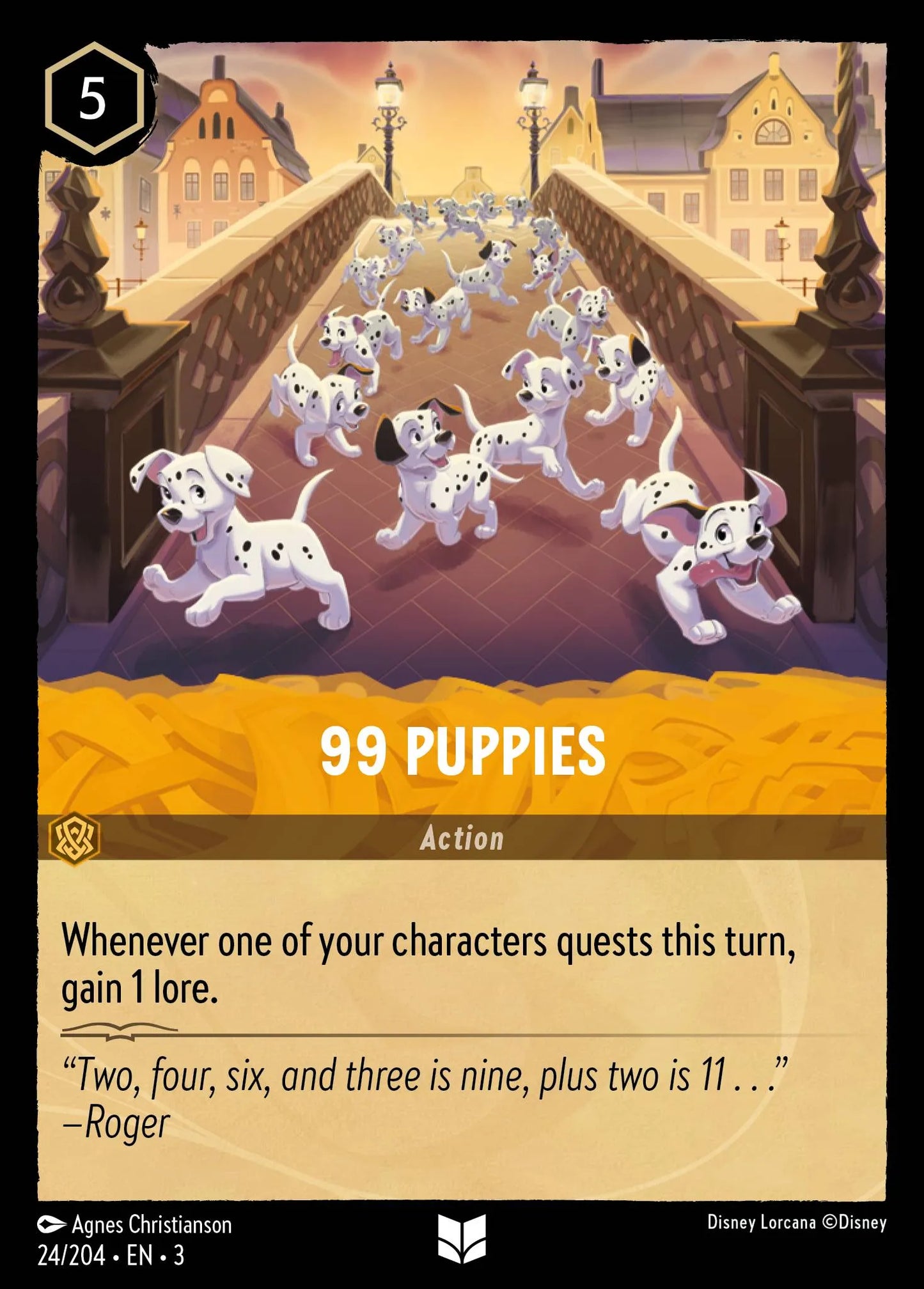 99 Puppies | Into the Inklands #24 (Near Mint) | Disney Lorcana Single Australia (Near Mint)