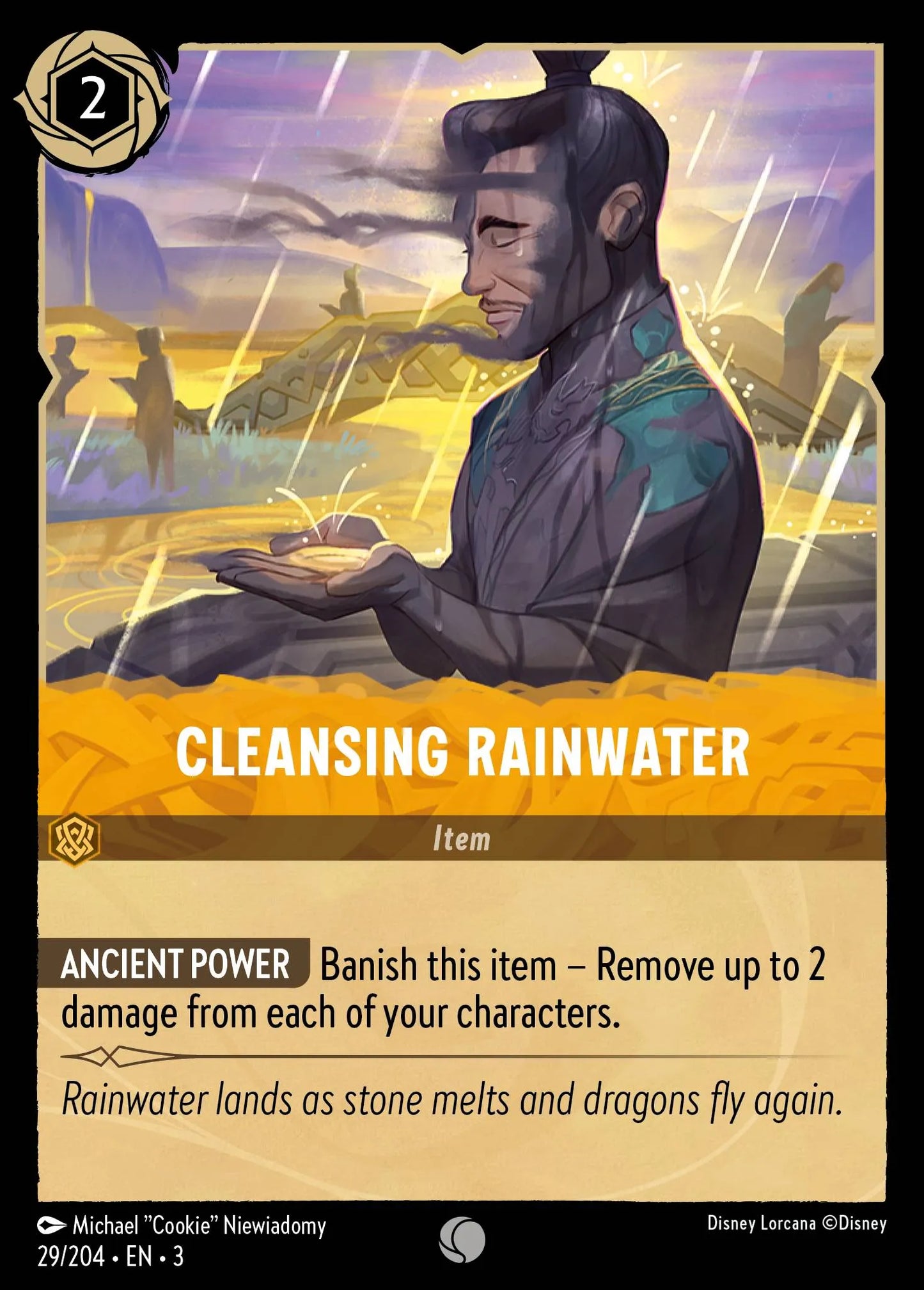 Cleansing Rainwater | Into the Inklands #29 (Near Mint) | Disney Lorcana Single Australia (Near Mint)