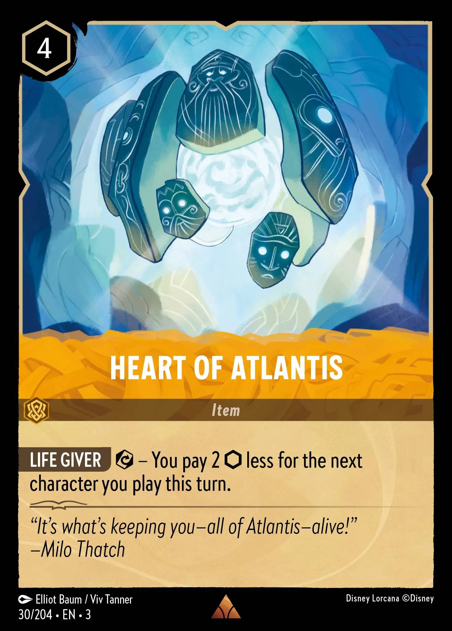 Heart of Atlantis | Into the Inklands #30 (Near Mint Foil) | Disney Lorcana Single Australia (Near Mint)