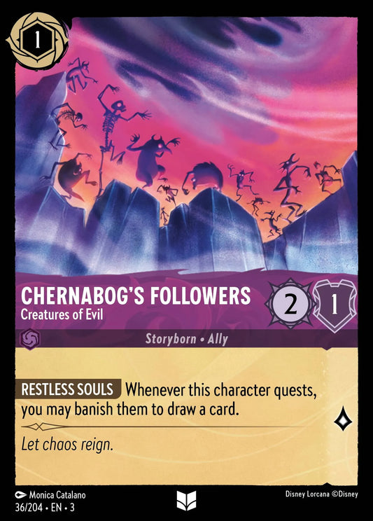 Chernabog's Followers - Creatures of Evil | Into the Inklands #36 (Near Mint) | Disney Lorcana Single Australia (Near Mint)