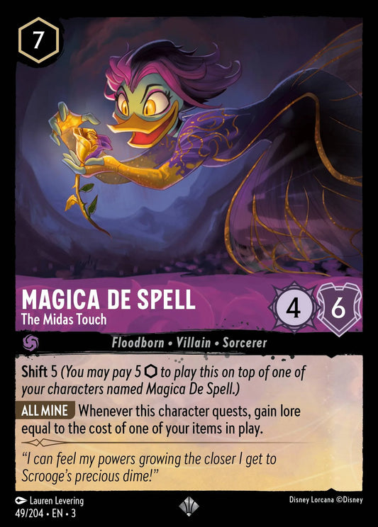 Magica De Spell - The Midas Touch | Into the Inklands #49 (Near Mint) | Disney Lorcana Single Australia (Near Mint)