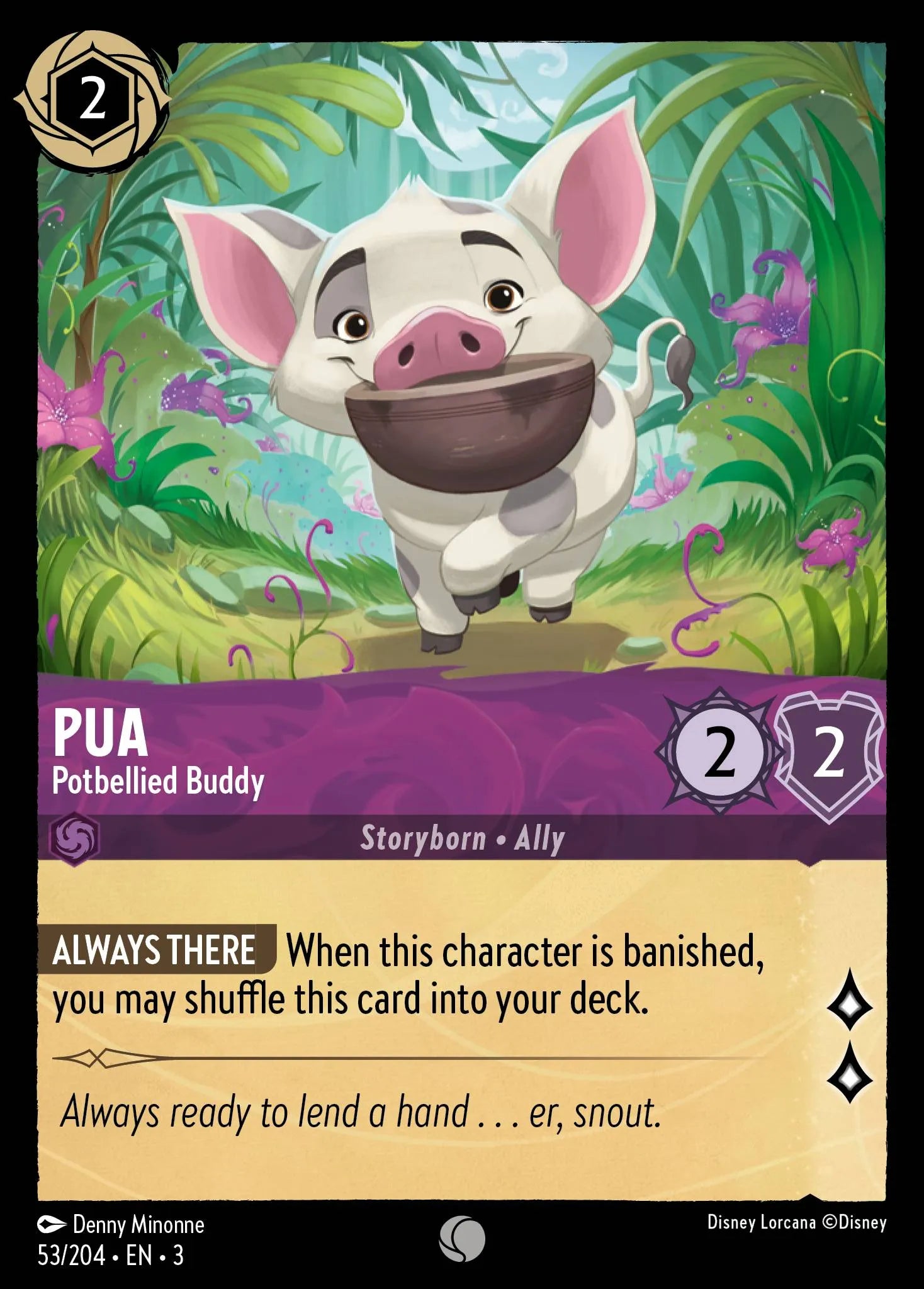 Pua - Potbellied Buddy | Into the Inklands #53 (Near Mint) | Disney Lorcana Single Australia (Near Mint)