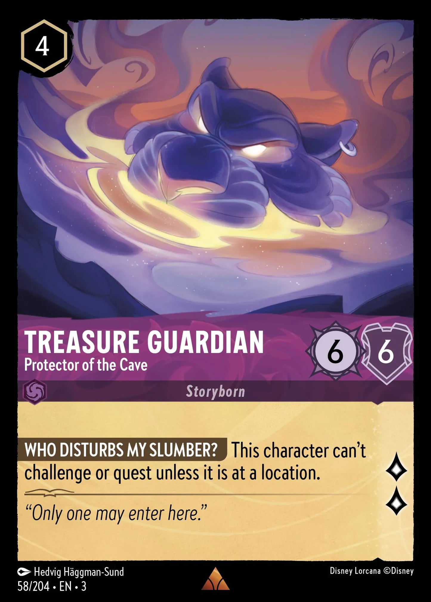 Treasure Guardian - Protector of the Cave | Into the Inklands #58 (Near Mint) | Disney Lorcana Single Australia (Near Mint)