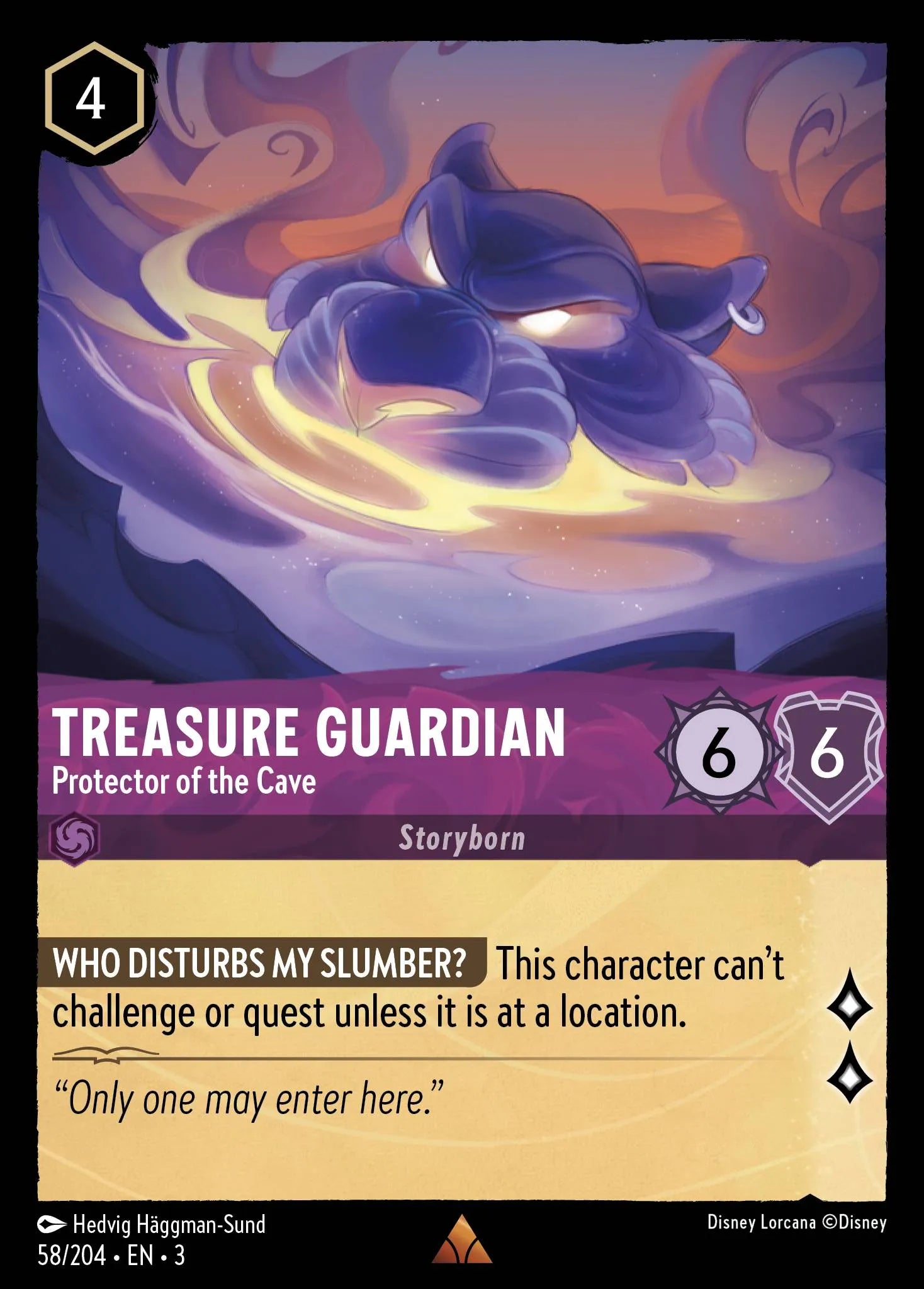Treasure Guardian - Protector of the Cave | Into the Inklands #58 (Near Mint Foil) | Disney Lorcana Single Australia (Near Mint)