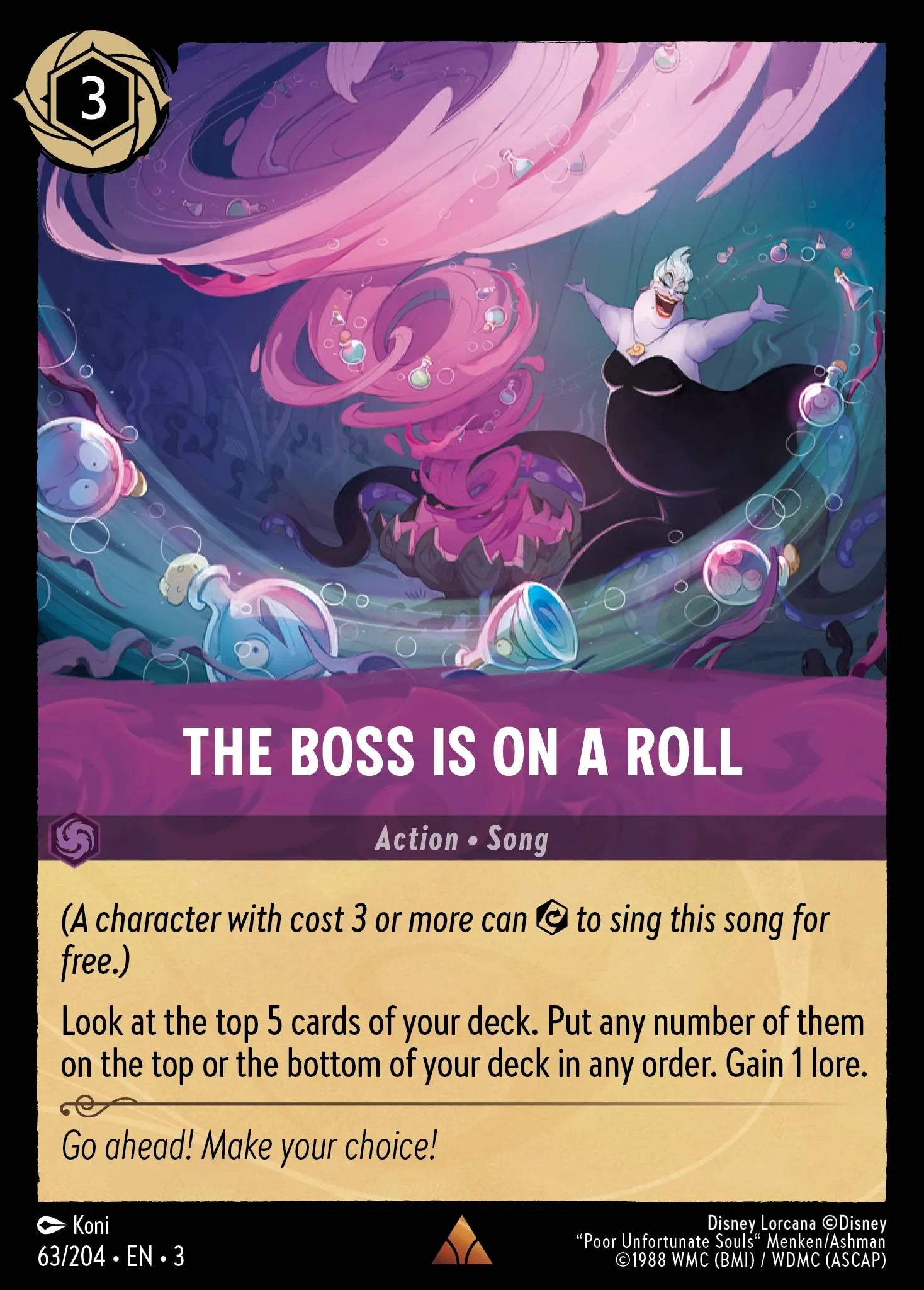 The Boss is on a Roll | Into the Inklands #63 (Near Mint Foil) | Disney Lorcana Single Australia (Near Mint)