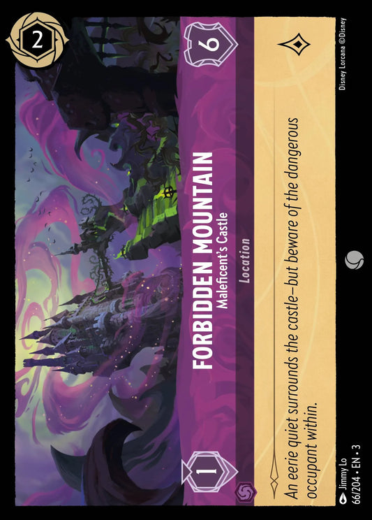 Forbidden Mountain - Maleficent's Castle | Into the Inklands #66 (Near Mint Foil) | Disney Lorcana Single Australia (Near Mint)