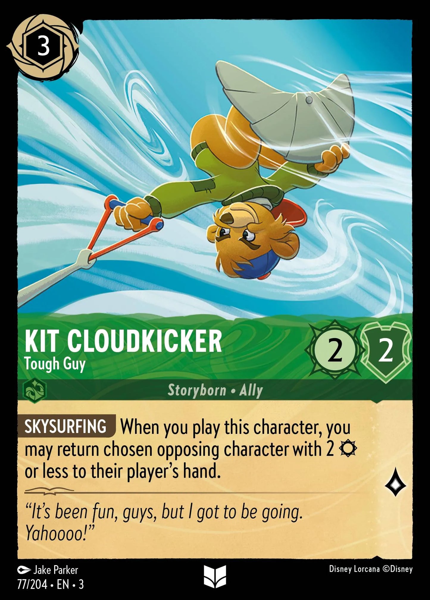 Kit Cloudkicker - Tough Guy | Into the Inklands #77 (Near Mint) | Disney Lorcana Single Australia (Near Mint)