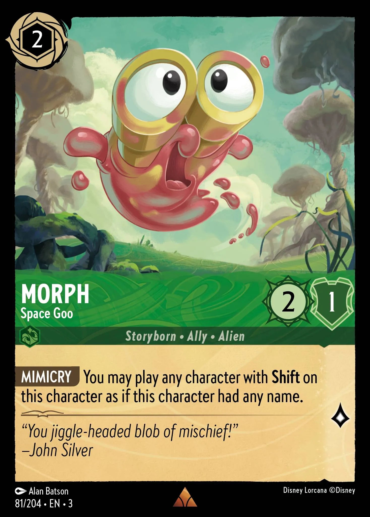 Morph - Space Goo | Into the Inklands #81 (Near Mint Foil) | Disney Lorcana Single Australia (Near Mint)