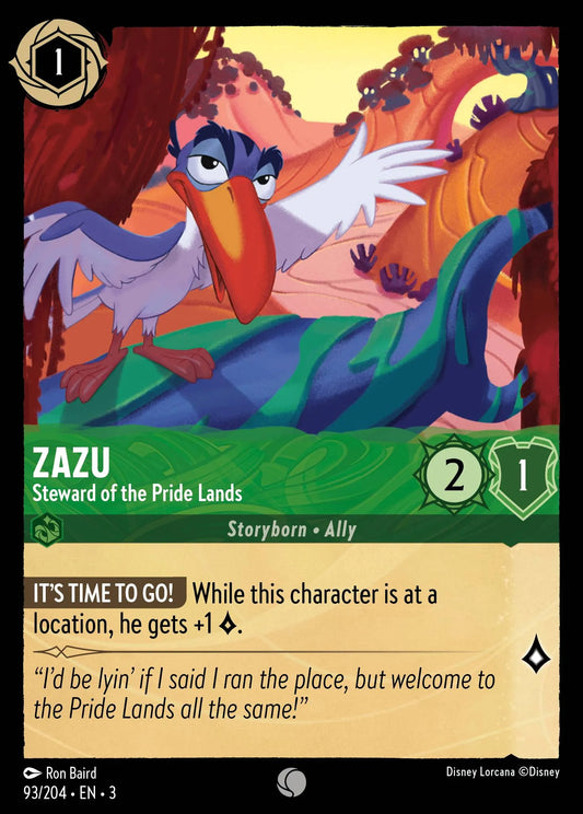 Zazu - Steward of the Pride Lands | Into the Inklands #93 (Near Mint Foil) | Disney Lorcana Single Australia (Near Mint)