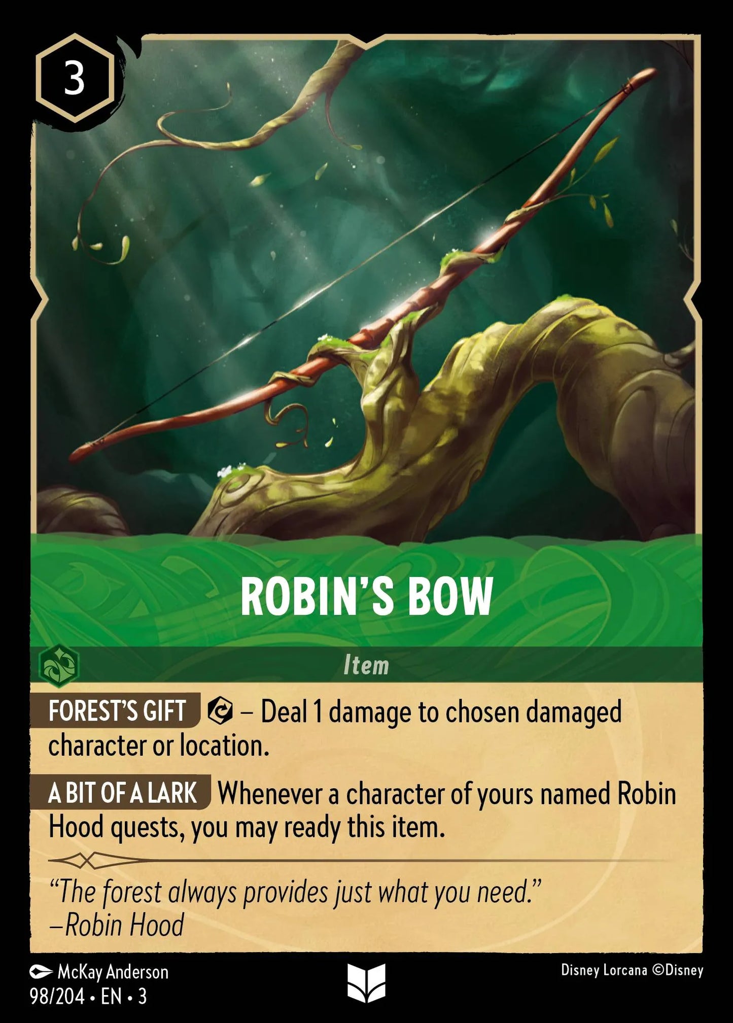 Robin's Bow | Into the Inklands #98 (Near Mint) | Disney Lorcana Single Australia (Near Mint)