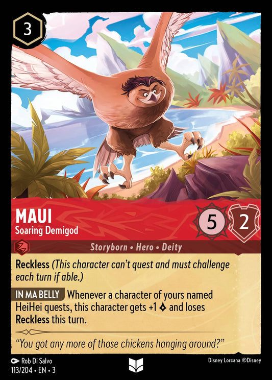 Maui - Soaring Demigod | Into the Inklands #113 (Near Mint Foil) | Disney Lorcana Single Australia (Near Mint)