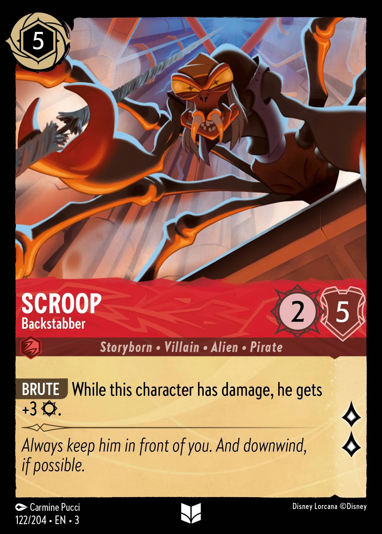 Scroop - Backstabber | Into the Inklands #122 (Near Mint) | Disney Lorcana Single Australia (Near Mint)