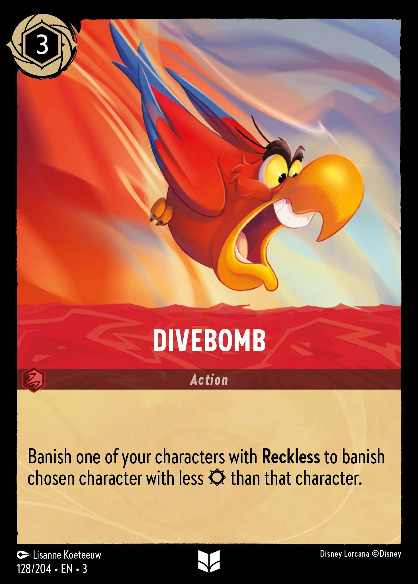 Divebomb | Into the Inklands #128 (Near Mint) | Disney Lorcana Single Australia (Near Mint)