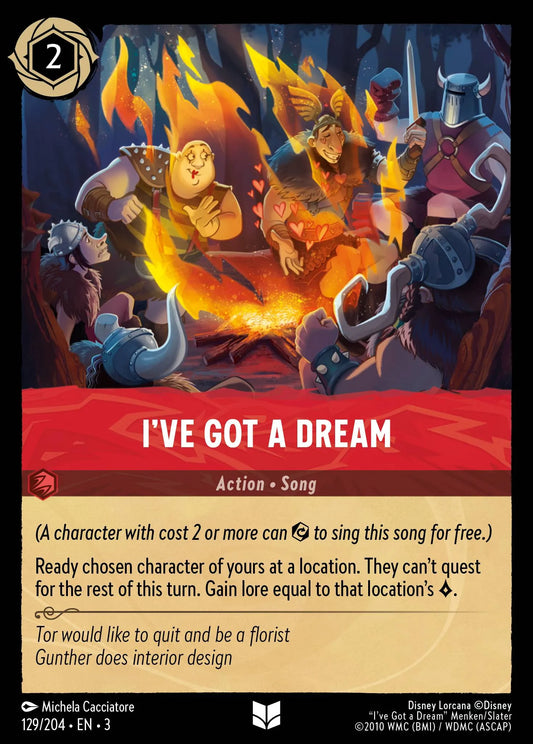I've Got a Dream | Into the Inklands #129 (Near Mint Foil) | Disney Lorcana Single Australia (Near Mint)