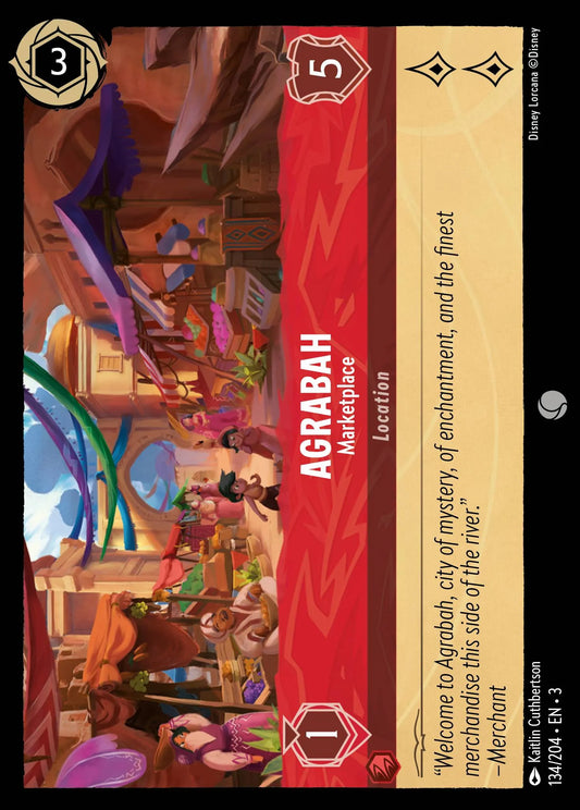 Agrabah - Marketplace | Into the Inklands #134 (Near Mint Foil) | Disney Lorcana Single Australia (Near Mint)