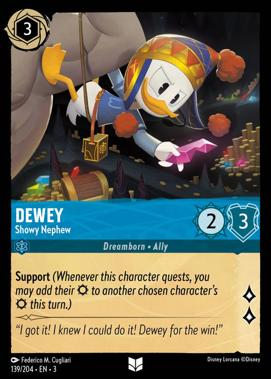 Dewey - Showy Nephew | Into the Inklands #139 (Near Mint Foil) | Disney Lorcana Single Australia (Near Mint)
