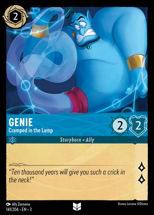 Genie - Cramped in the Lamp | Into the Inklands #141 (Near Mint Foil) | Disney Lorcana Single Australia (Near Mint)