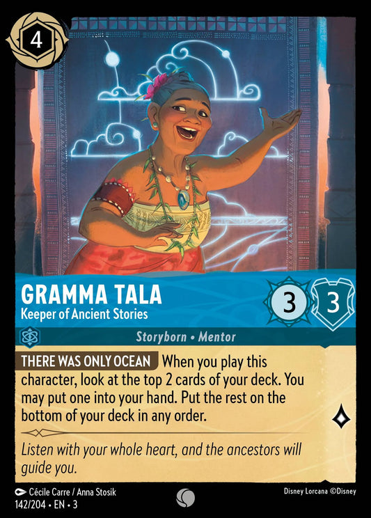 Gramma Tala - Keeper of Ancient Stories | Into the Inklands #142 (Near Mint) | Disney Lorcana Single Australia (Near Mint)