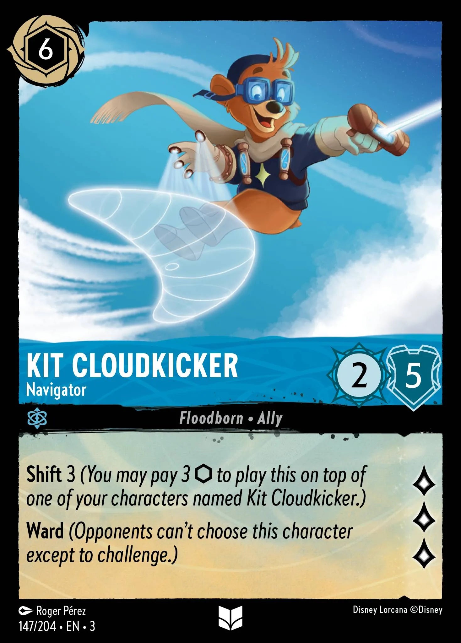 Kit Cloudkicker - Navigator | Into the Inklands #147 (Near Mint Foil) | Disney Lorcana Single Australia (Near Mint)