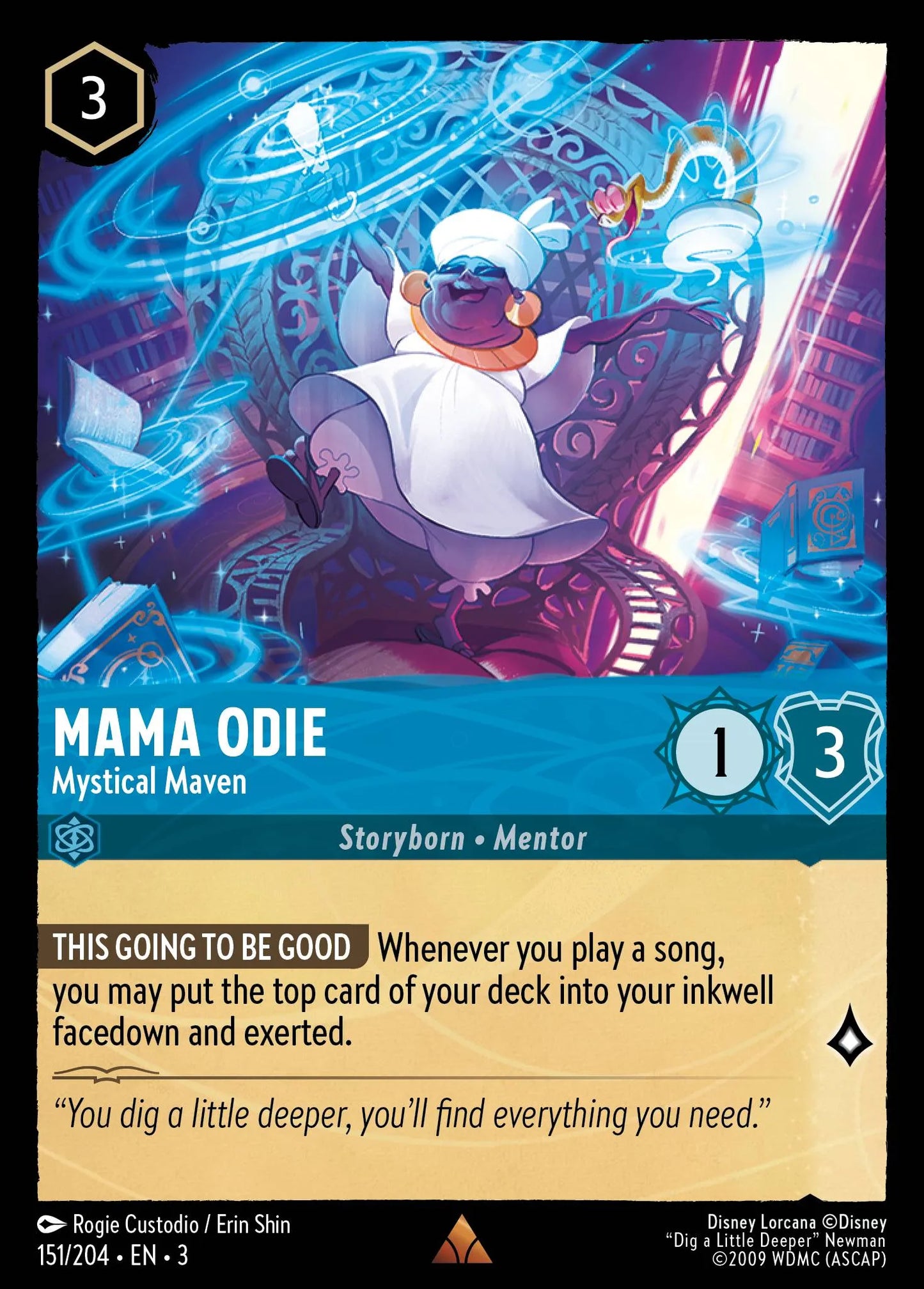 Mama Odie - Mystical Maven | Into the Inklands #151 (Near Mint) | Disney Lorcana Single Australia (Near Mint)