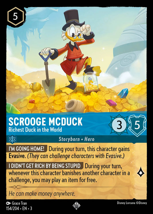 Scrooge McDuck - Richest Duck in the World | Into the Inklands #154 (Near Mint) | Disney Lorcana Single Australia (Near Mint)