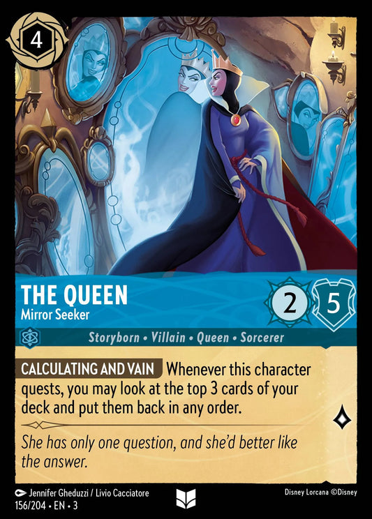 The Queen - Mirror Seeker | Into the Inklands #156 (Near Mint) | Disney Lorcana Single Australia (Near Mint)