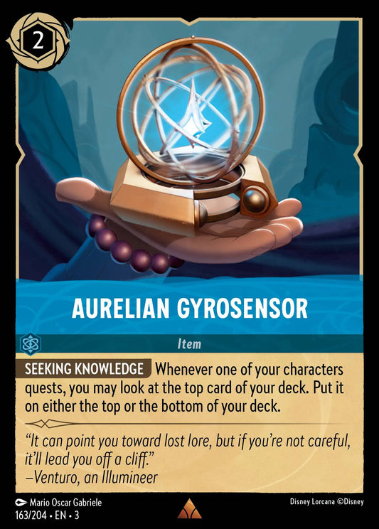 Aurelian Gyrosensor | Into the Inklands #163 (Near Mint Foil) | Disney Lorcana Single Australia (Near Mint)