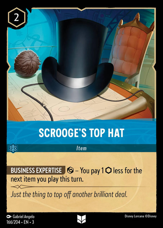 Scrooge's Top Hat | Into the Inklands #166 (Near Mint Foil) | Disney Lorcana Single Australia (Near Mint)