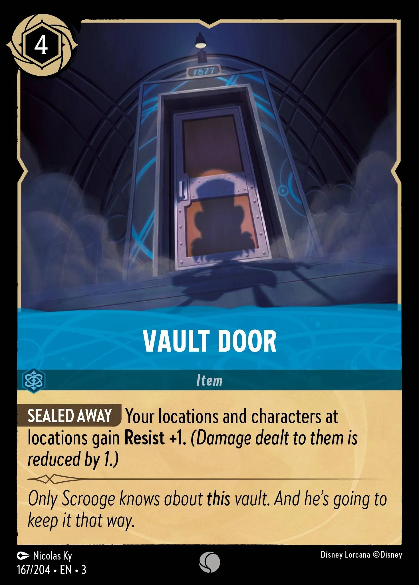 Vault Door | Into the Inklands #167 (Near Mint Foil) | Disney Lorcana Single Australia (Near Mint)