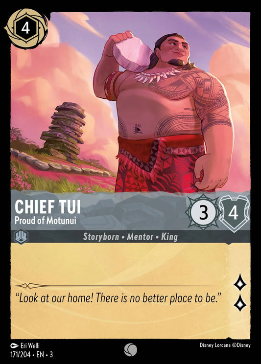 Chief Tui - Proud of Motunui | Into the Inklands #171 (Near Mint) | Disney Lorcana Single Australia (Near Mint)
