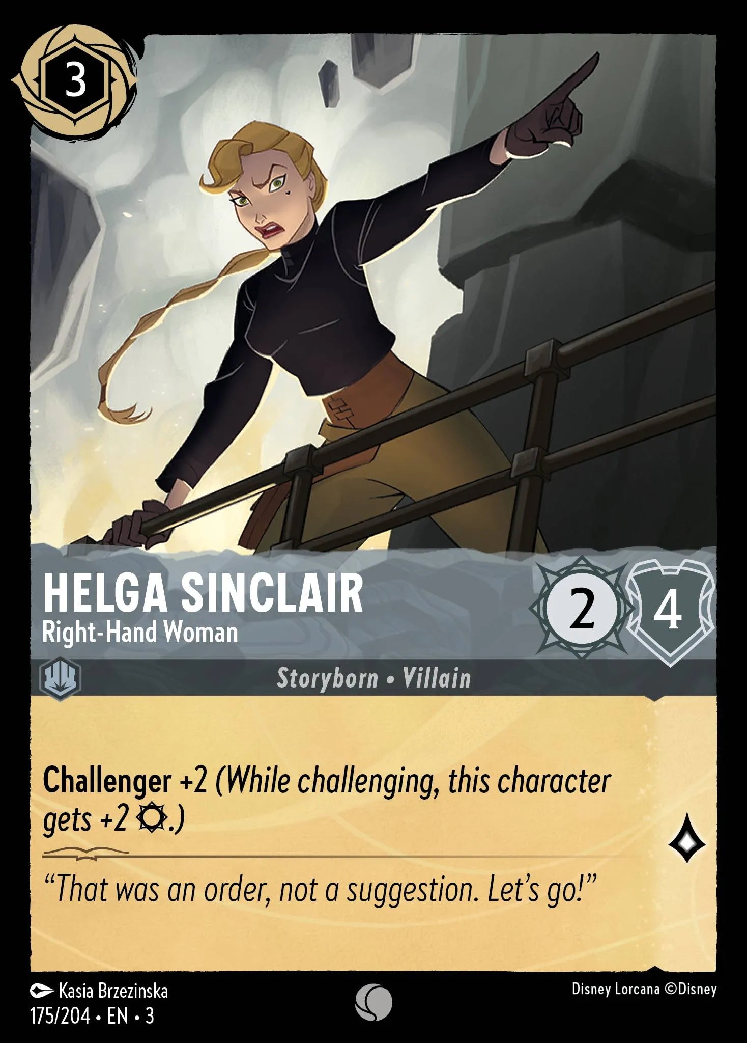 Helga Sinclair - Right-Hand Woman | Into the Inklands #175 (Near Mint) | Disney Lorcana Single Australia (Near Mint)