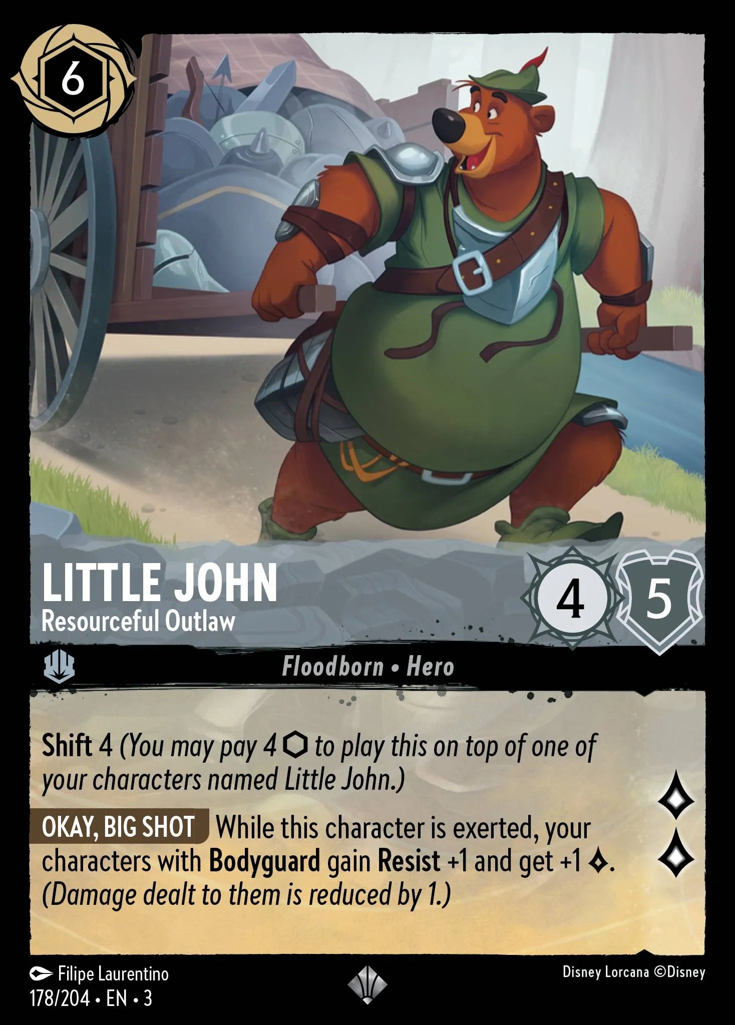 Little John - Resourceful Outlaw | Into the Inklands #178 (Near Mint Foil) | Disney Lorcana Single Australia (Near Mint)