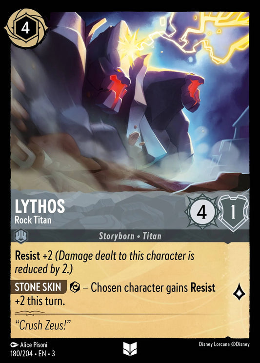 Lythos - Rock Titan | Into the Inklands #180 (Near Mint Foil) | Disney Lorcana Single Australia (Near Mint)