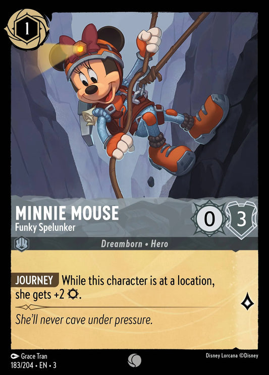 Minnie Mouse - Funky Spelunker | Into the Inklands #183 (Near Mint) | Disney Lorcana Single Australia (Near Mint)