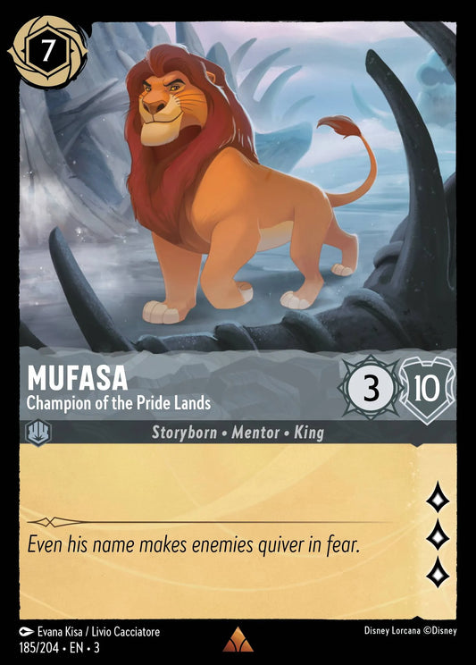 Mufasa - Champion of the Pride Lands | Into the Inklands #185 (Near Mint) | Disney Lorcana Single Australia (Near Mint)