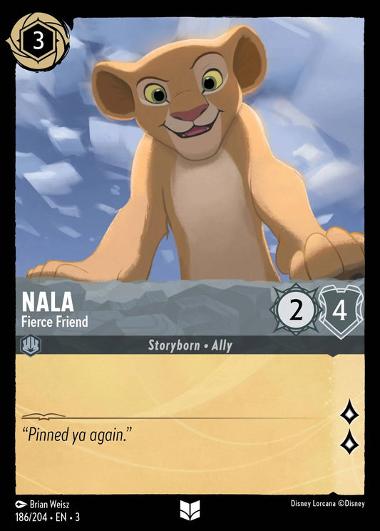 Nala - Fierce Friend | Into the Inklands #186 (Near Mint Foil) | Disney Lorcana Single Australia (Near Mint)