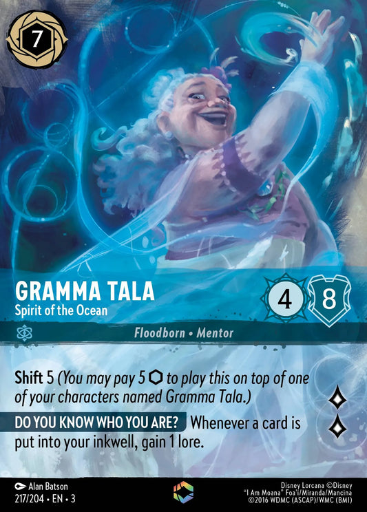 Gramma Tala - Spirit of the Ocean | Into the Inklands #217 (Near Mint) | Disney Lorcana Single Australia (Near Mint)